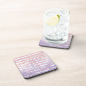 Dessous-de-verre Motif Zag rose clair (Côté Droit)