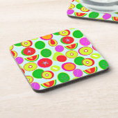 Dessous-de-verre Motifs de fruits exotiques tropicaux. Commandez dè (Côté gauche)