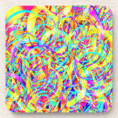 Dessous-de-verre Motifs de néon brillant (Devant)