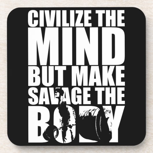 Dessous-de-verre Motivation "Body building" (Devant)