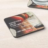 Dessous-de-verre Motivation de conditionnement physique et de muscu (Côté gauche)