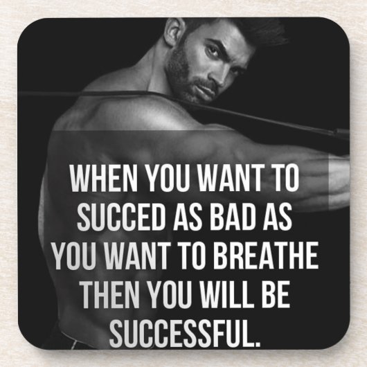 Dessous-de-verre Motivation de conditionnement physique et de muscu (Devant)