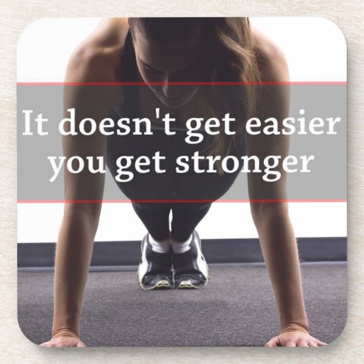 Dessous-de-verre Motivation de conditionnement physique et de muscu (Devant)