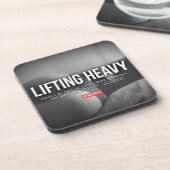 Dessous-de-verre Motivation de conditionnement physique et de muscu (Côté gauche)