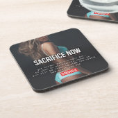 Dessous-de-verre Motivation de conditionnement physique et de muscu (Côté gauche)