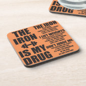 Dessous-de-verre Motivation de conditionnement physique et de muscu (Côté gauche)