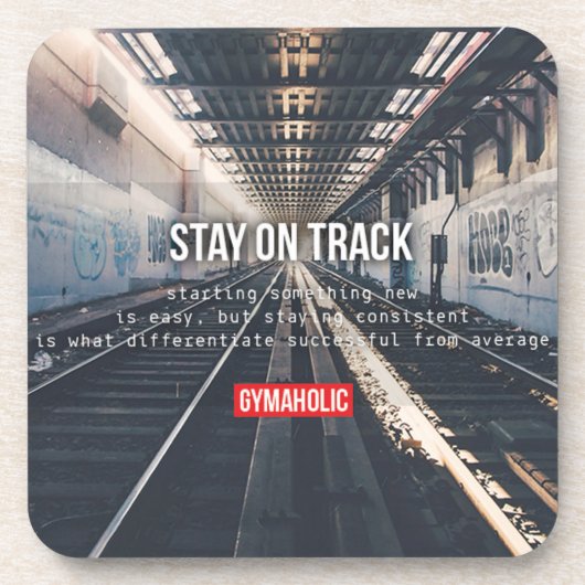 Dessous-de-verre Motivation de conditionnement physique et de muscu (Devant)