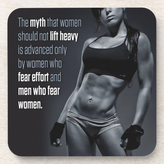 Dessous-de-verre Motivation de conditionnement physique et de muscu (Devant)