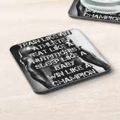 Dessous-de-verre Motivation de l'entraînement - S'entraîner comme u (Côté gauche)