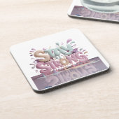 Dessous-de-verre motiver rester fort (Côté gauche)