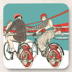 Dessous-de-verre Moto Art Déco