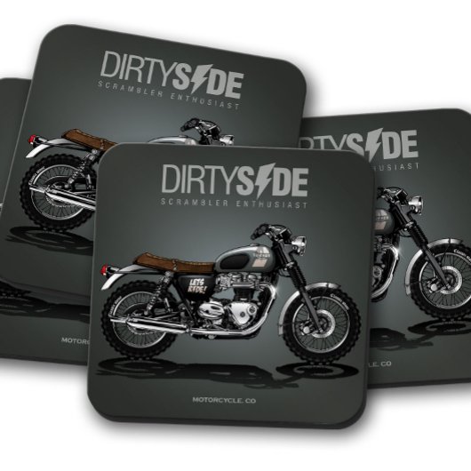Dessous de verre moto Dirtyside | Dessous de verre