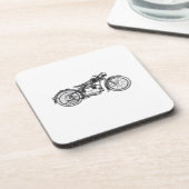 Dessous-de-verre Moto Vintage Rétro _ I Love My MotorcycleRet (Côté gauche)