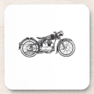 Dessous-de-verre Moto Vintage Rétro _ I Love My MotorcycleRet