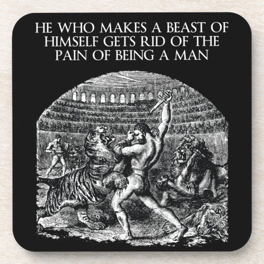 Dessous-de-verre Mots motivationnels - BEAST (Devant)