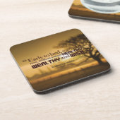 Dessous-de-verre Mots Motivationnels - Citation Benjamin Franklin (Côté gauche)