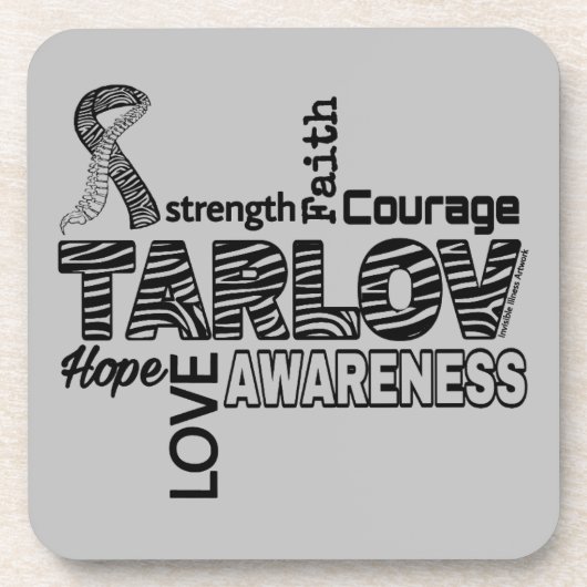 Dessous-de-verre Mots...Tarlov Cyst (Devant)