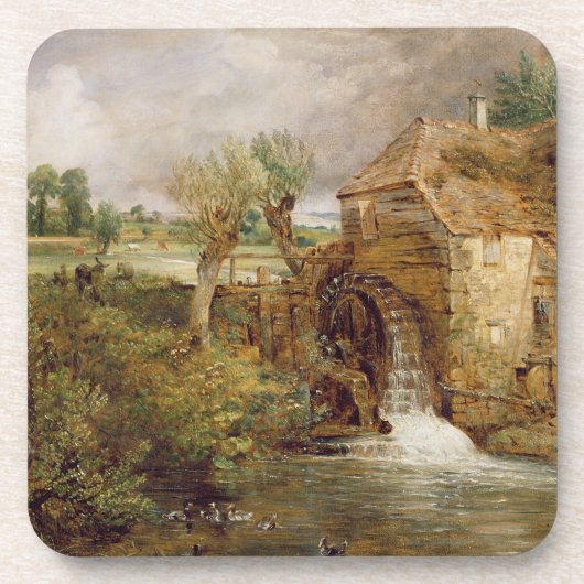 Dessous-de-verre Moulin chez Gillingham, Dorset, 1825-26 (huile sur (Devant)
