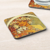 Dessous-de-verre Mucha - Dame aux Lys (Côté gauche)