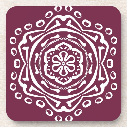 Dessous-de-verre Mulberry Mandala (Devant)