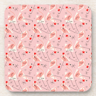 Dessous de verre multi roses de Santa de Flamant