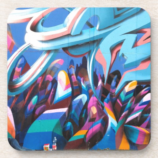 Dessous-de-verre Mur de graffiti cool (Devant)