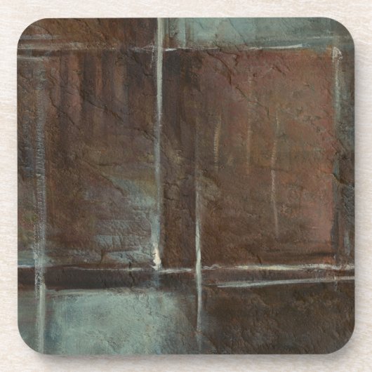 Dessous-de-verre Mur en brique rouge et gris (Devant)