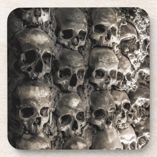 Dessous-de-verre Mur Plein De Crânes Et D'Os Dans La Chapelle Des O (Devant)