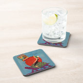 Dessous-de-verre Murad cigarettes dame équitation tortue géante (Côté Droit)