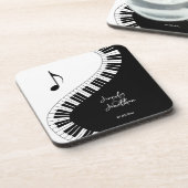 Dessous-de-verre Musiciens créatifs Piano Keys Mariage (Côté gauche)
