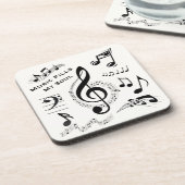 Dessous-de-verre Musique remplit ma citation Soul Notes musicales / (Côté gauche)