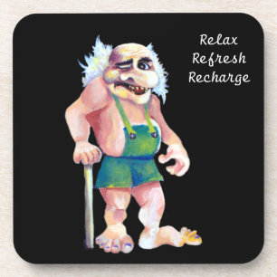 Dessous-de-verre Mythologique scandinave Funny Ogre Troll