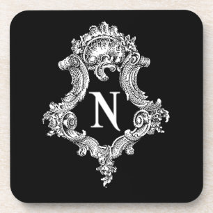 Dessous-de-verre N Monogramme initial