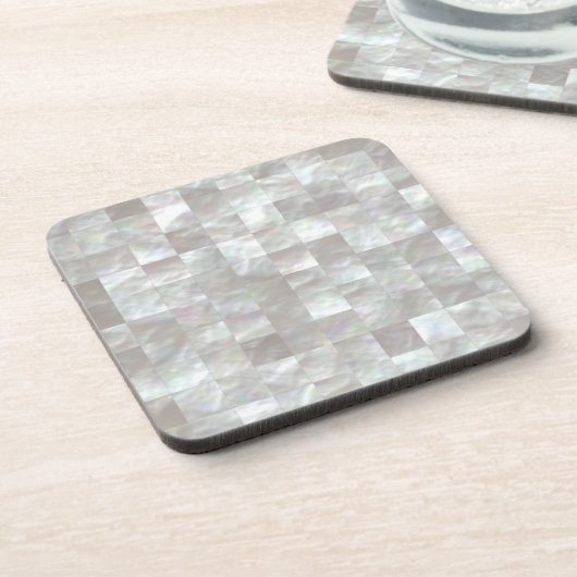 Dessous-de-verre Nacre. (Côté gauche)