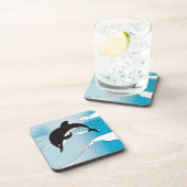 Dessous-de-verre Nager avec les dauphins (Côté Droit)