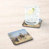 Dessous-de-verre Napoléon arrivant à une oasis d'Egyptien (l'huile (Côté Droit)