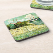 Dessous-de-verre Nassau, Bahamas, tableau de J. Alden Weir (Côté gauche)