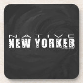 Dessous-de-verre Natif New Yorkais noir (Devant)