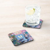 Dessous-de-verre Nature Impressionnisme peinture Monogramme (Côté Droit)