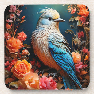 Dessous-de-verre Nature lunaire Oiseau bleu