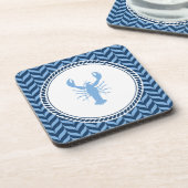 Dessous-de-verre Nautical Blue Lobster côtier (Côté gauche)