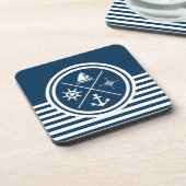 Dessous-de-verre Nautical themed design (Côté gauche)