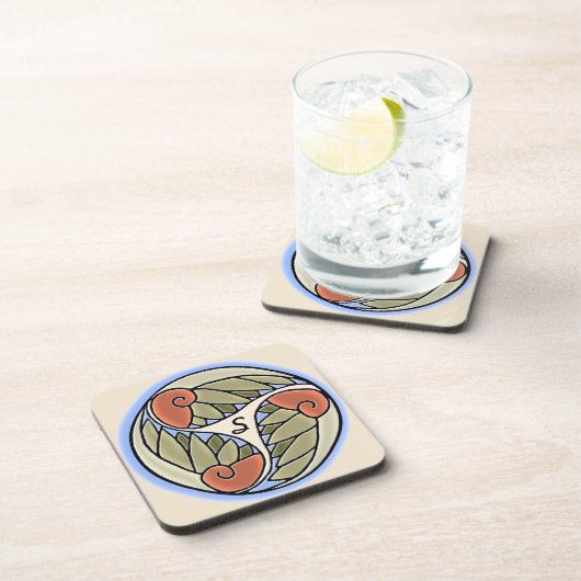 Dessous-de-verre Nautilus Monogrammed (Ensemble de 6) (Côté Droit)