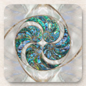 Dessous-de-verre Nautilus Shell - Abalone et Pearl (Devant)