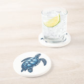 Dessous de verre nautique de la tortue marine (Côté)