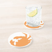 Dessous de verre nautiques de voile - crabe orange (Côté)