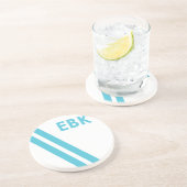 Dessous de verre nautiques de voile - rayure de (Côté)