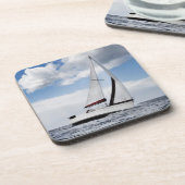 Dessous-de-verre Navigation de yacht en mer ouverte (Côté gauche)