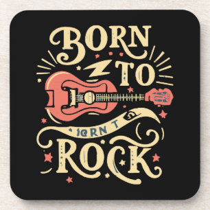 Dessous-de-verre Né à Rock Electric Guitar