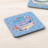 Dessous-de-verre Ne quittez pas avant que Miracle ne se produise | (Côté gauche)